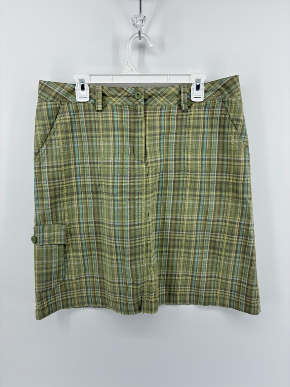 Vintage Woolrich Women’s Green Plaid Casual Skirt